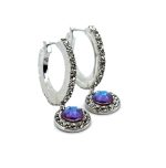 Earrings by Mariana Woman Exquisite Lavender and Clear Swarovski Crystals - Image 3