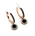 Earrings by Mariana Woman Elegant Jet and Clear Swarovski Crystals - Image 3