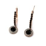 Earrings by Mariana Woman Elegant Jet and Clear Swarovski Crystals - Image 2