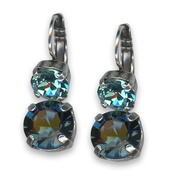 Earrings by Mariana Woman Precious Montana and Aquamarine Swarovski Crystals