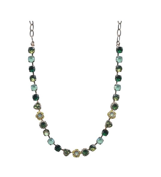 Necklace By Mariana Woman Beautiful Emerald and Jonquil Swarovski Crystals