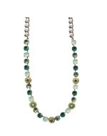Necklace By Mariana Woman Elegant Emerald, Chrysolite and Jonquil Swarovski Crystals