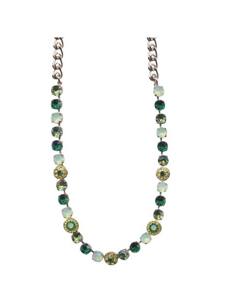 N-3044-1-787-RG Necklace By Mariana Woman Elegant Emerald, Chrysolite and Jonquil Swarovski Crystals - Image 1