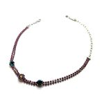 Necklace by Mariana Woman Charming Fuchsia and Zircon Swarovski Crystals - Image 2