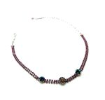 Necklace by Mariana Woman Charming Fuchsia and Zircon Swarovski Crystals - Image 3