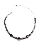 Necklace by Mariana Woman Elegant Blue and Amethyst Swarovski Crystals