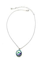 Necklace Pendant by Mariana Woman Beautiful AB and Zircon Swarovski Crystals - Image 3
