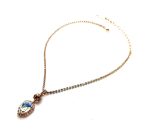 Necklace Pendant by Mariana Woman Elegant Clear and Golden Swarovski Crystals - Image 3