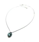 Necklace Pendant by Mariana Woman Heart-Shaped Aquamarine Swarovski Crystals - Image 3