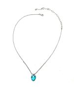 Necklace Pendant by Mariana Woman Heart Sun Kissed Aqua Swarovski Crystals - Image 2