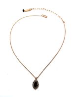 Necklace Pendant by Mariana Woman Precious Jet and Black Diamond Swarovski Crystals - Image 3