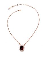 Necklace Pendant by Mariana Woman Stunning Siam and Clear Swarovski Crystals - Image 3