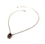 Necklace Pendant by Mariana Woman Stunning Siam and Clear Swarovski Crystals - Image 2