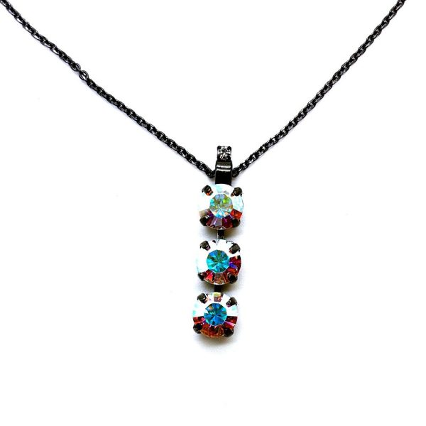 Necklace Pendant by Mariana Woman Shimmering Aurora Boreale Swarovski Crystals