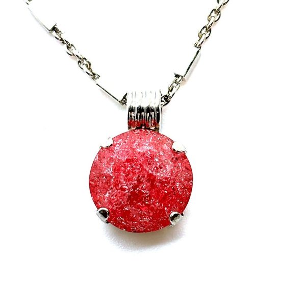 Necklace Pendant by Mariana Woman Alluring Rose Ice Swarovski Crystals