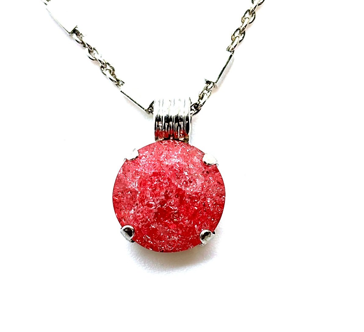 N-5448R-209ICE-RO (2) Necklace Pendant by Mariana Woman Alluring Rose Ice Swarovski Crystals - Image 1