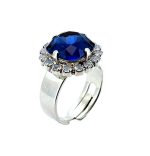 Ring by Mariana Woman Exquisite Sapphire and Opal Swarovski Crystals