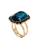 Ring by Mariana Woman Elegant Montana Blue Swarovski Crystals - Image 3