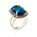 Ring by Mariana Woman Exquisite Indicolite and AB Swarovski Crystals