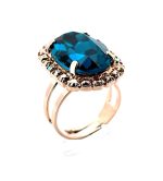 Ring by Mariana Woman Exquisite Indicolite and AB Swarovski Crystals