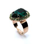 Ring by Mariana Woman Elegant Emerald and Peridot Swarovski Crystals - Image 3