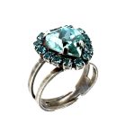 Ring by Mariana Woman Alluring Aquamarine and Blue Zircon Swarovski Crystals-SP - Image 3