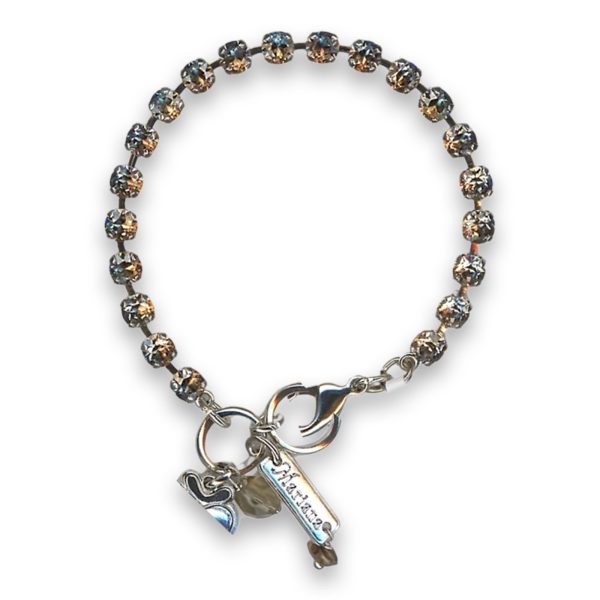 Bracelet by Mariana Woman Elegant Satin Swarovski Crystals