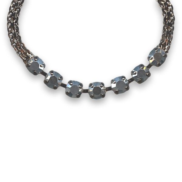 Bracelet by Mariana Woman Glamorous Jet Hematite Swarovski Crystals