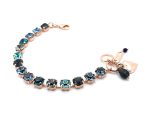 Bracelet by Mariana Woman Gorgeous Montana and Teal Swarovski Crystals - Image 2