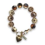 Bracelet by Mariana Woman Opulent Topaz and Brown Swarovski Crystals