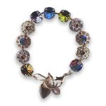 Bracelet by Mariana Woman Alluring Olivine and Heliotrope Swarovski Crystals - Image 3