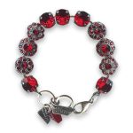 Bracelet by Mariana Woman Ethereal Siam Swarovski Crystals - Image 3