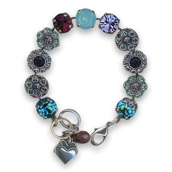 Bracelet by Mariana Woman Gorgeous Indicolite and Tanzanite Swarovski Crystals