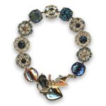 Bracelet by Mariana Woman Luxurious Montana and Peach Swarovski Crystals - Image 2