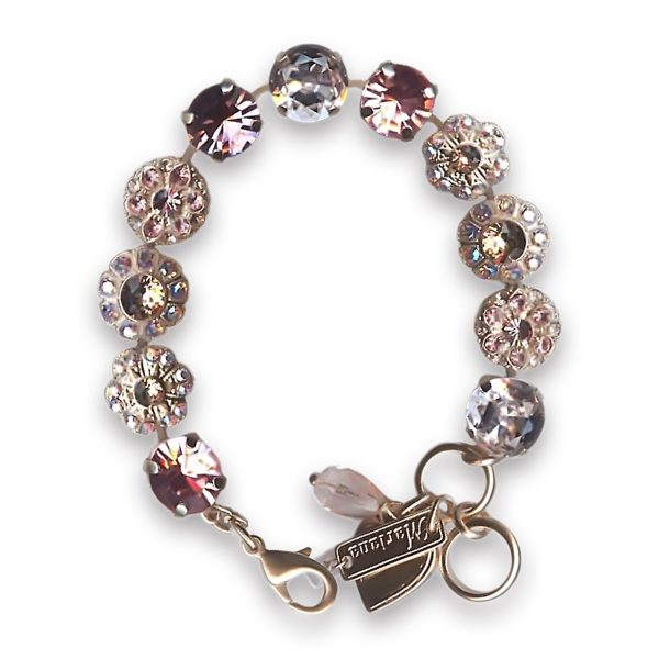 Bracelet by Mariana Woman Lovely Rose Swarovski Crystals