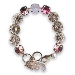 Bracelet by Mariana Woman Lovely Pink Swarovski Crystals