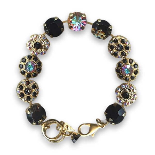 Bracelet by Mariana Woman Stunning Jet and AB Swarovski Crystals