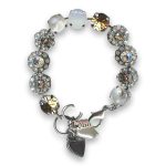 Bracelet by Mariana Woman Adorable Golden and Opal Swarovski Crystals