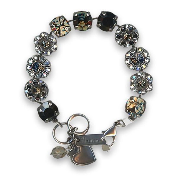Bracelet by Mariana Woman Gorgeous Black Diamond and Jet Swarovski Crystals