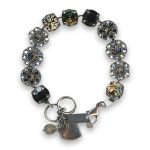 Bracelet by Mariana Woman Gorgeous Black Diamond and Jet Swarovski Crystals - Image 3