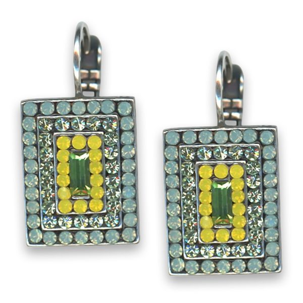 Earrings by Mariana Woman Charming Chrysolite and Opal Swarovski Crystals