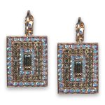 Earrings by Mariana Woman Sophisticated AB and Black Diamond Swarovski Crystals
