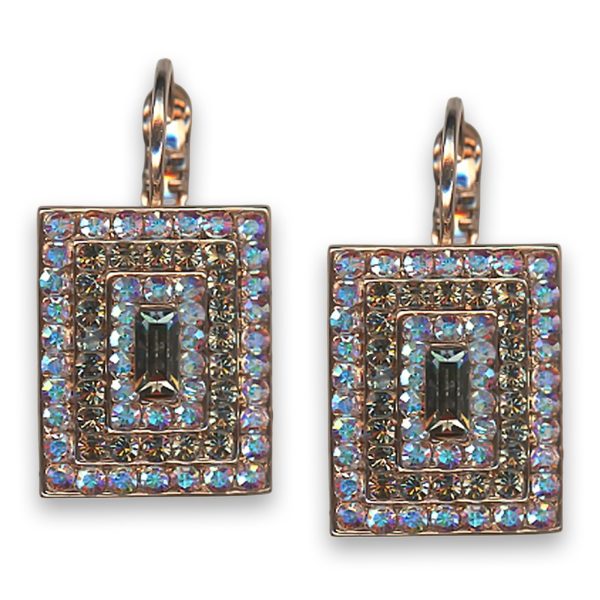 Earrings by Mariana Woman Sophisticated AB and Black Diamond Swarovski Crystals