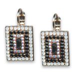 Earrings by Mariana Woman Glamorous Jet and AB Swarovski Crystals - Image 2
