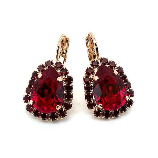 Earrings by Mariana Woman Stunning Siam Swarovski Crystals