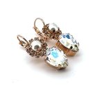 Earrings by Mariana Woman Timeless Pearl and Clear Swarovski Crystals - Image 3