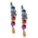 Earrings by Mariana Woman Charming Multi Colored Swarovski Crystals - Image 2