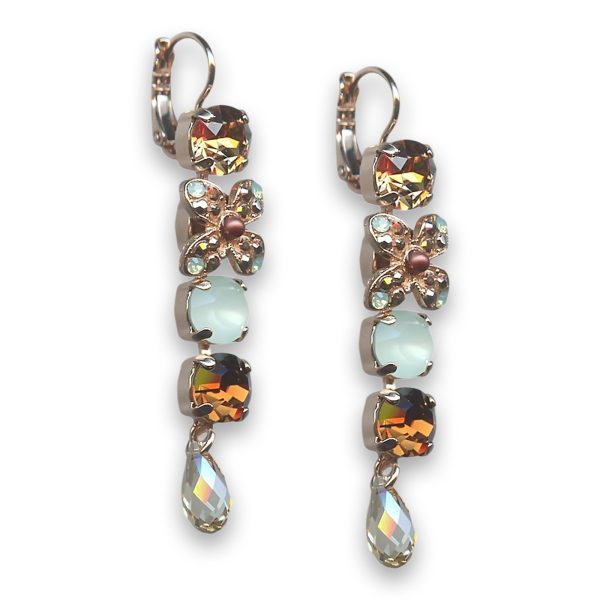 Earrings by Mariana Woman Glamorous Topaz and Opal Swarovski Crystals