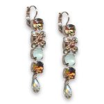 Earrings by Mariana Woman Glamorous Topaz and Opal Swarovski Crystals - Image 2