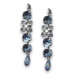 Earrings by Mariana Woman Gorgeous Montana and Opal Swarovski Crystals